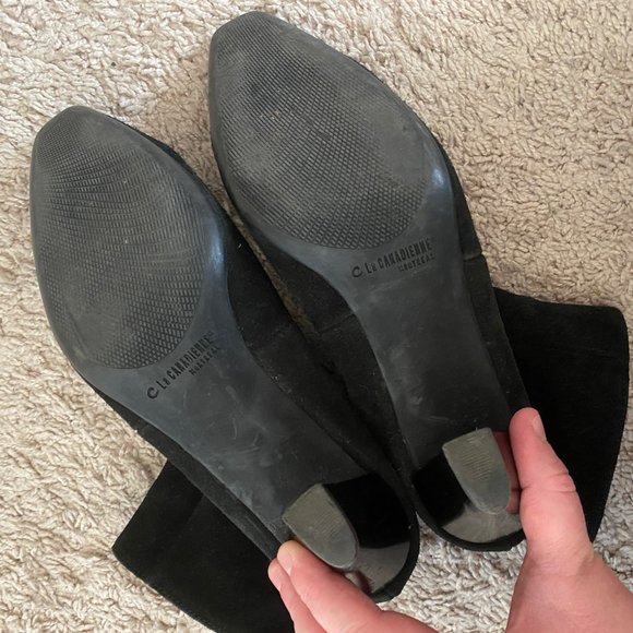 La CANADIENNE Black Boots Women Size 10 - Picture 7 of 11